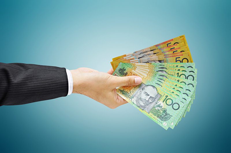 Money in hand